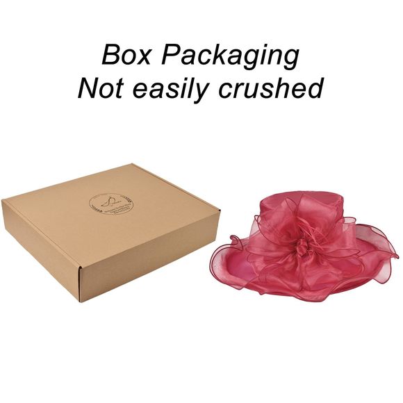 2025 Derby Hats For Women Girls Ladies, Organza Church Tea Party Wedding💜 - Picture 2 of 6